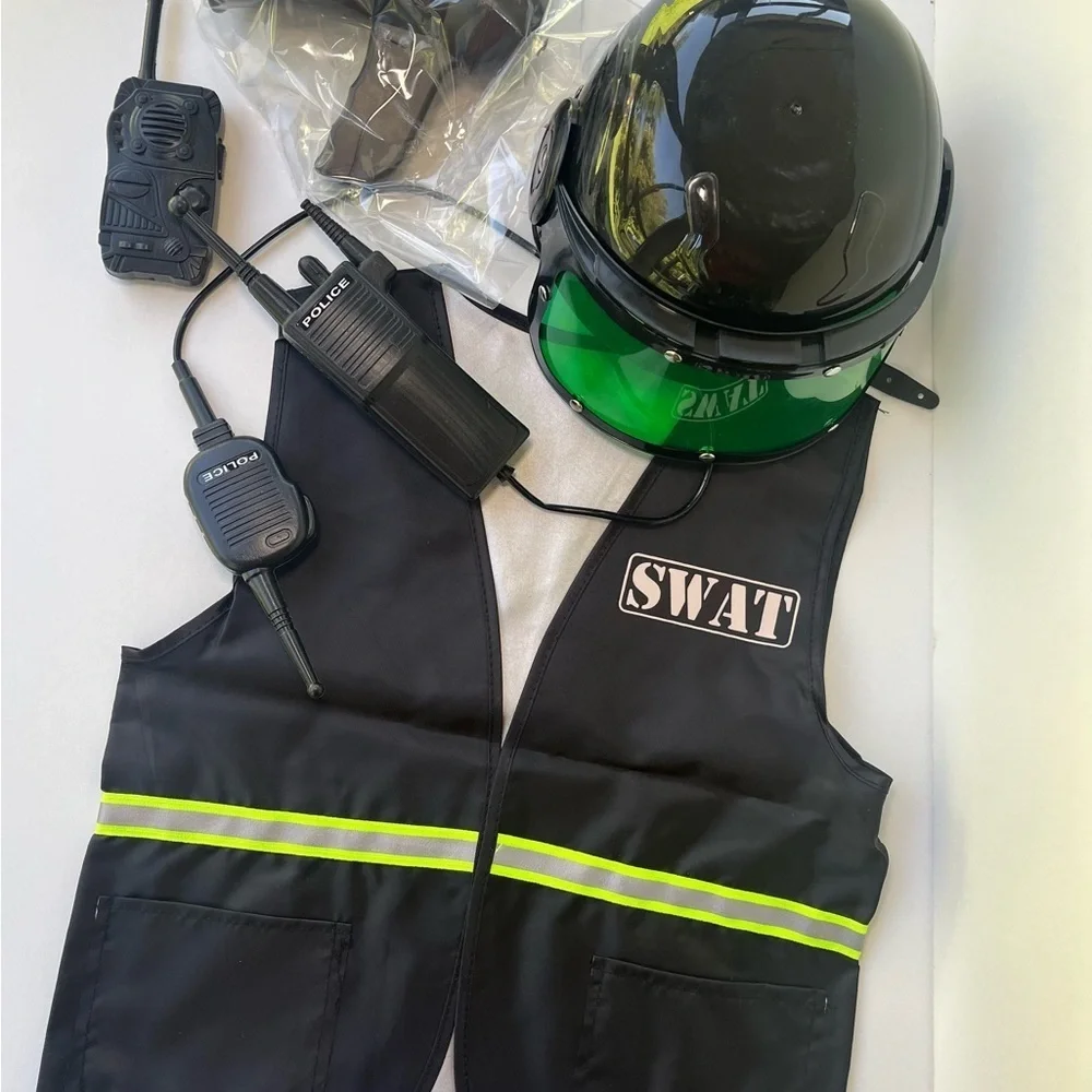 NEW SWAT Police Costume 5 pieces for boys or girls